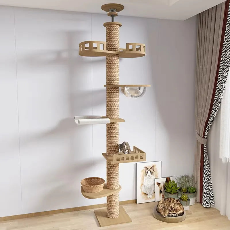 Adjustable Cat Tree House Cat Tower
