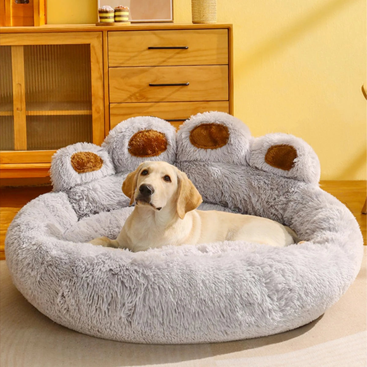 Winter Warm Fluffy Dog Bed