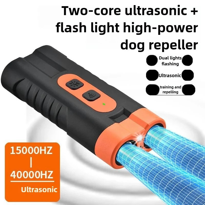 Dual Head Ultrasonic Dog Repeller