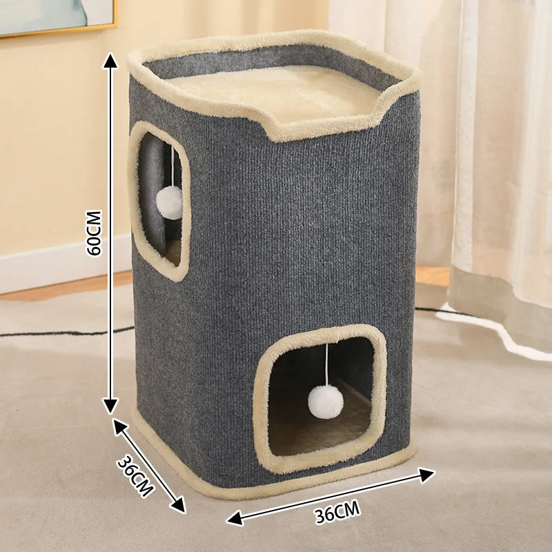 Multi Level Winter Warm Cat Tree