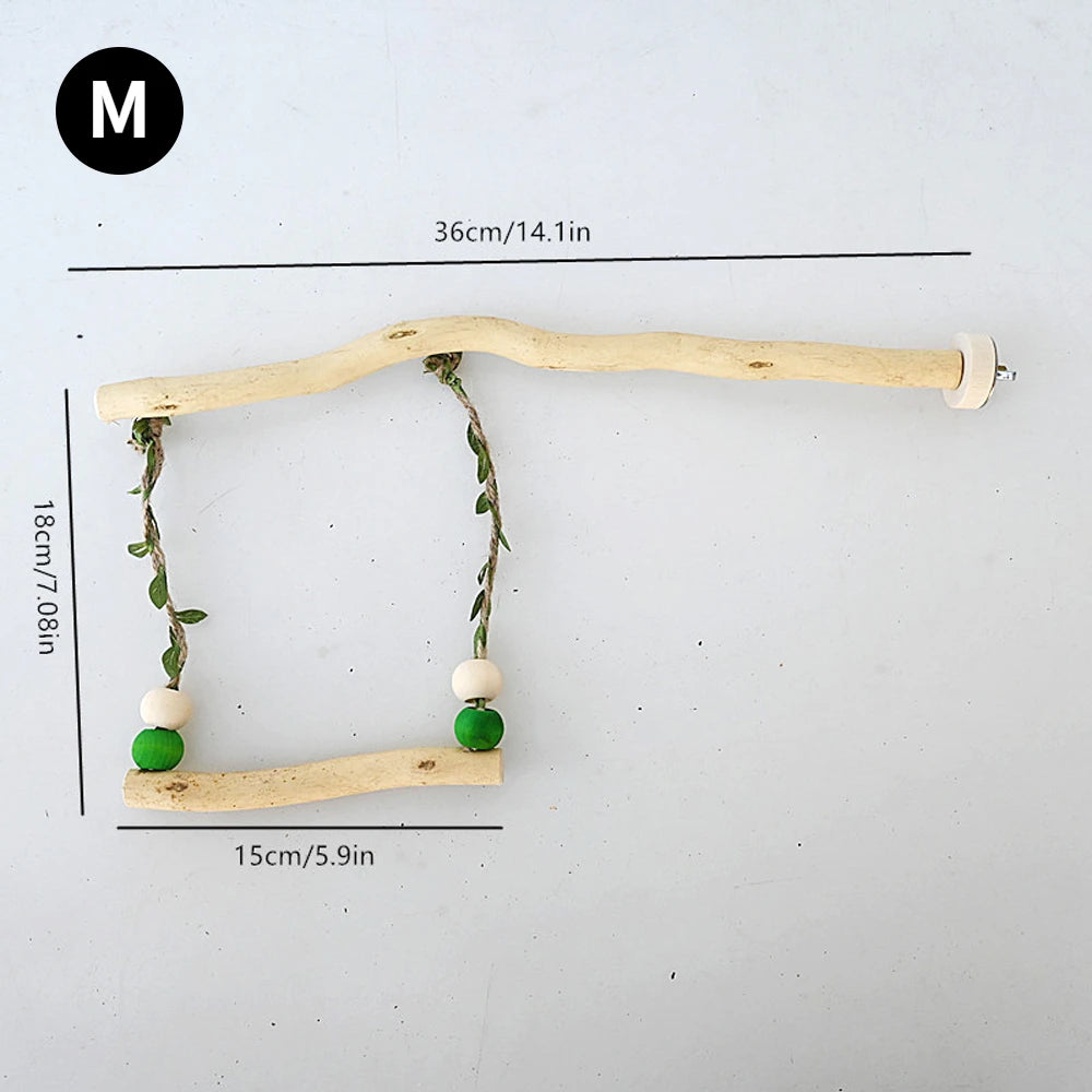 Wood Parrot Stand Pole