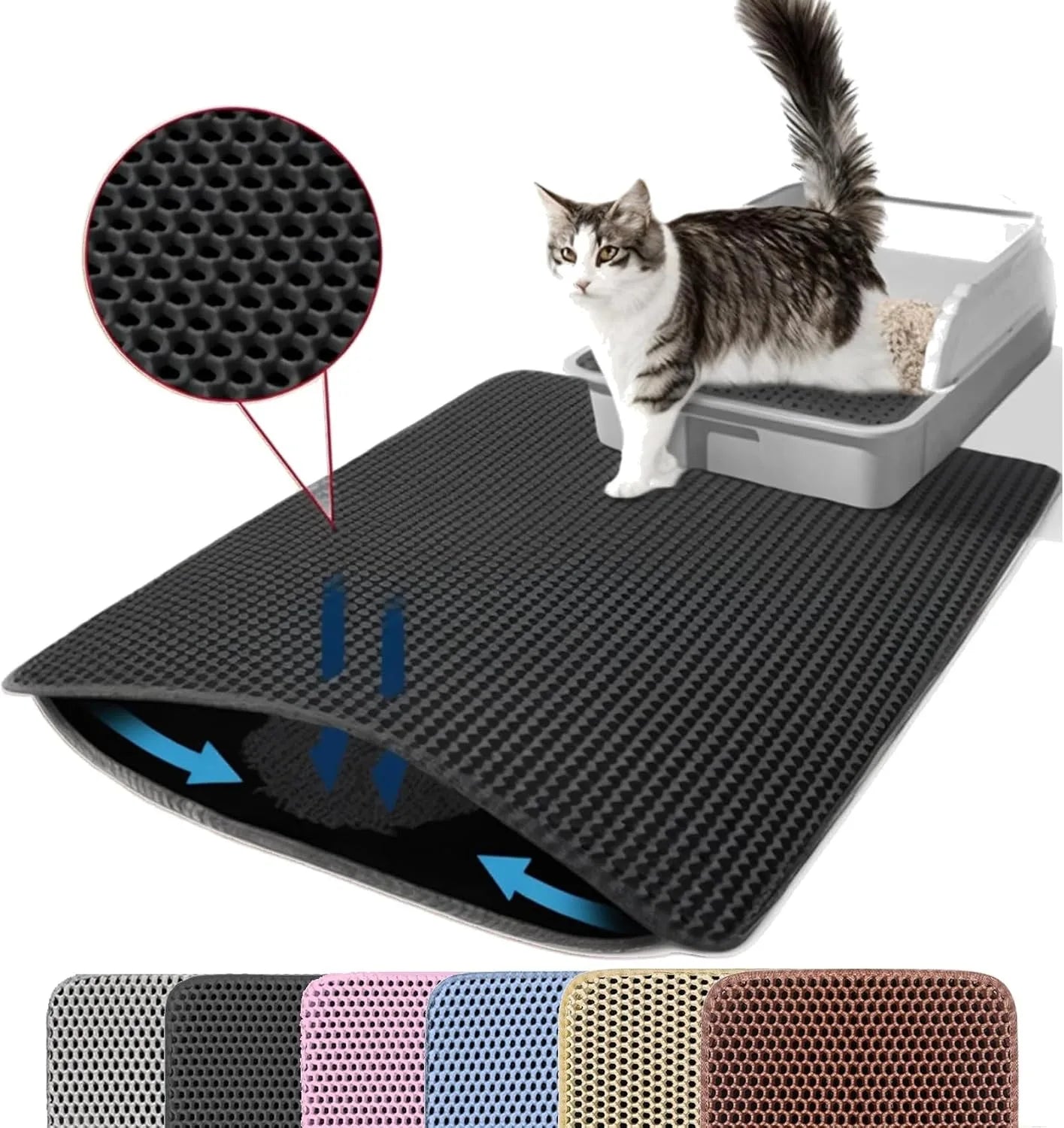 Double Layer Pet Non Slip Big Litter Box