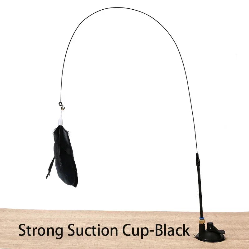 Suction Cup Cat Teasing Stick Cat Toy