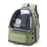Spacious Pet Carrier with Ventilation System & Water-Resistant Design(green)