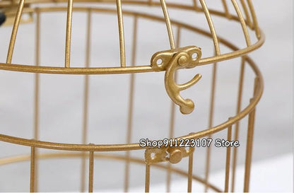 European retro iron bird cage