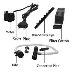 Low Level Water Submersible Water Filter Pump Aquarium Fish Tank Oxygen Increasing Pump Turtle Tank Filter EU Plug