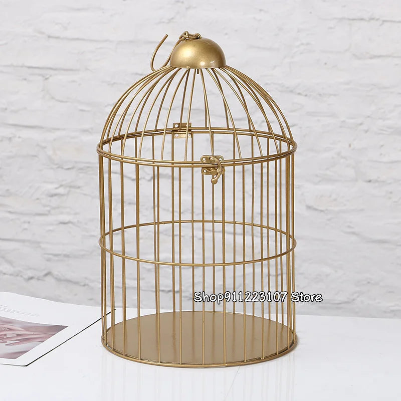 European retro iron bird cage
