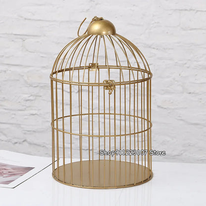 European retro iron bird cage