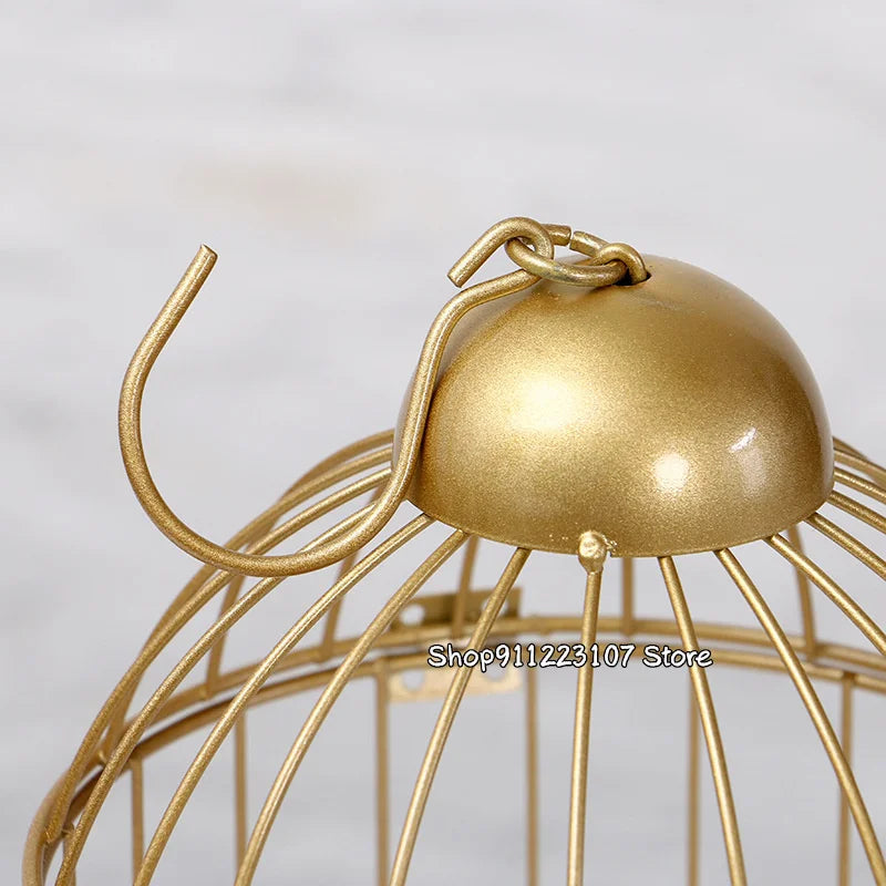 European retro iron bird cage