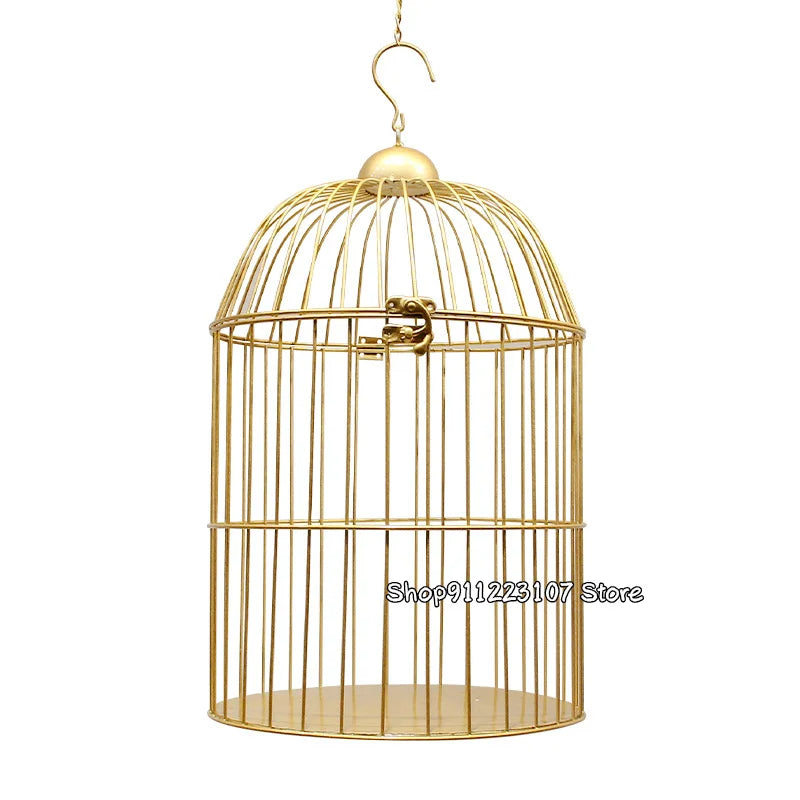European retro iron bird cage