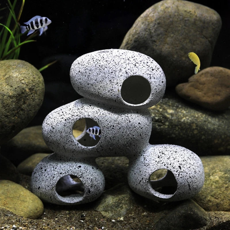 Aquarium Rock Cave Fish Tank