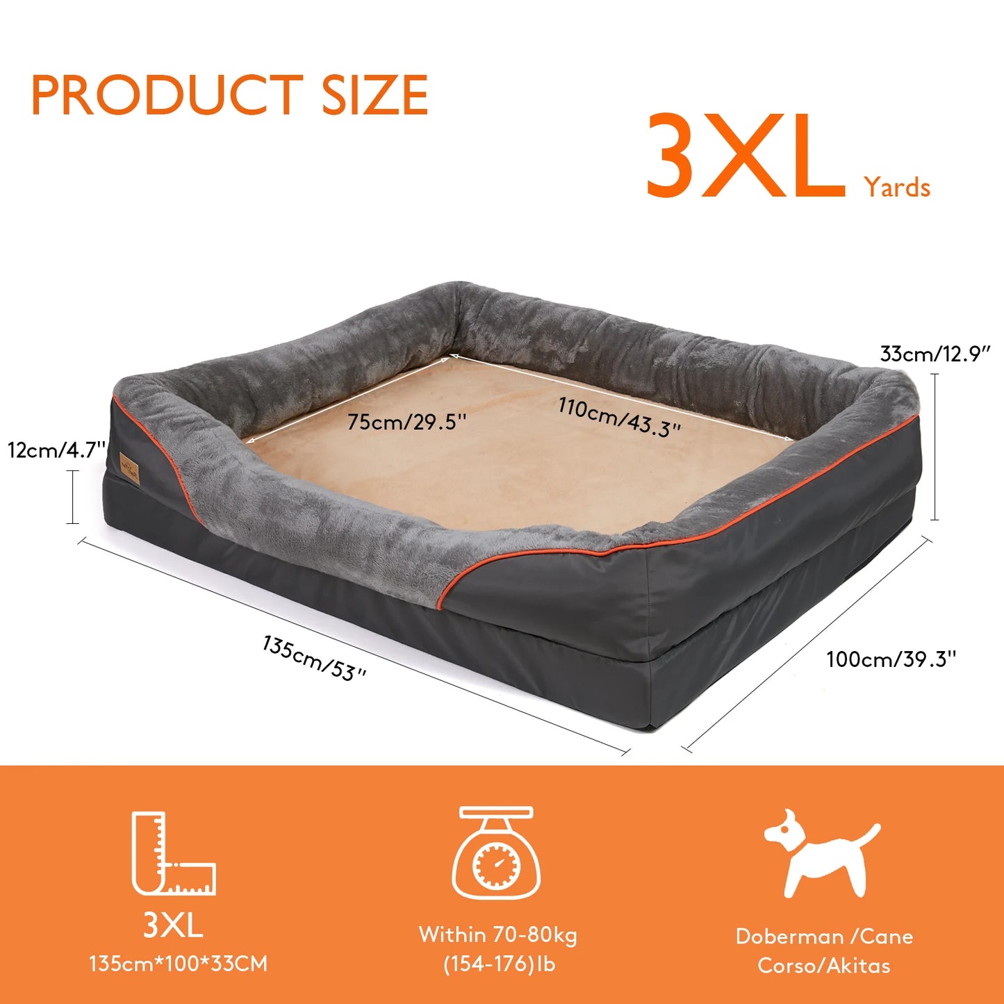 Large Dog Bed Soft