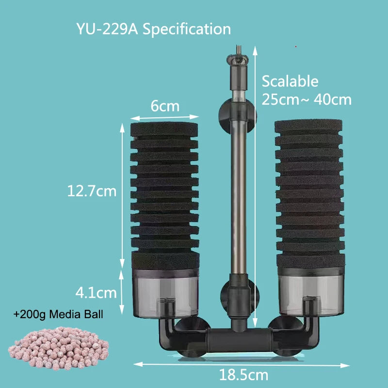 Black Aquarium Filter for Aquarium