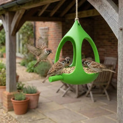 Plastic Bird Feeder House Birdhouse Water-Resistant Wild Bird Feeder Windproof Rain-Resistant Feeding Station for Bird Lovers