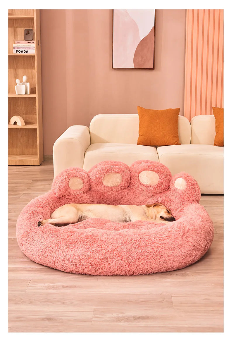 Winter Warm Fluffy Dog Bed