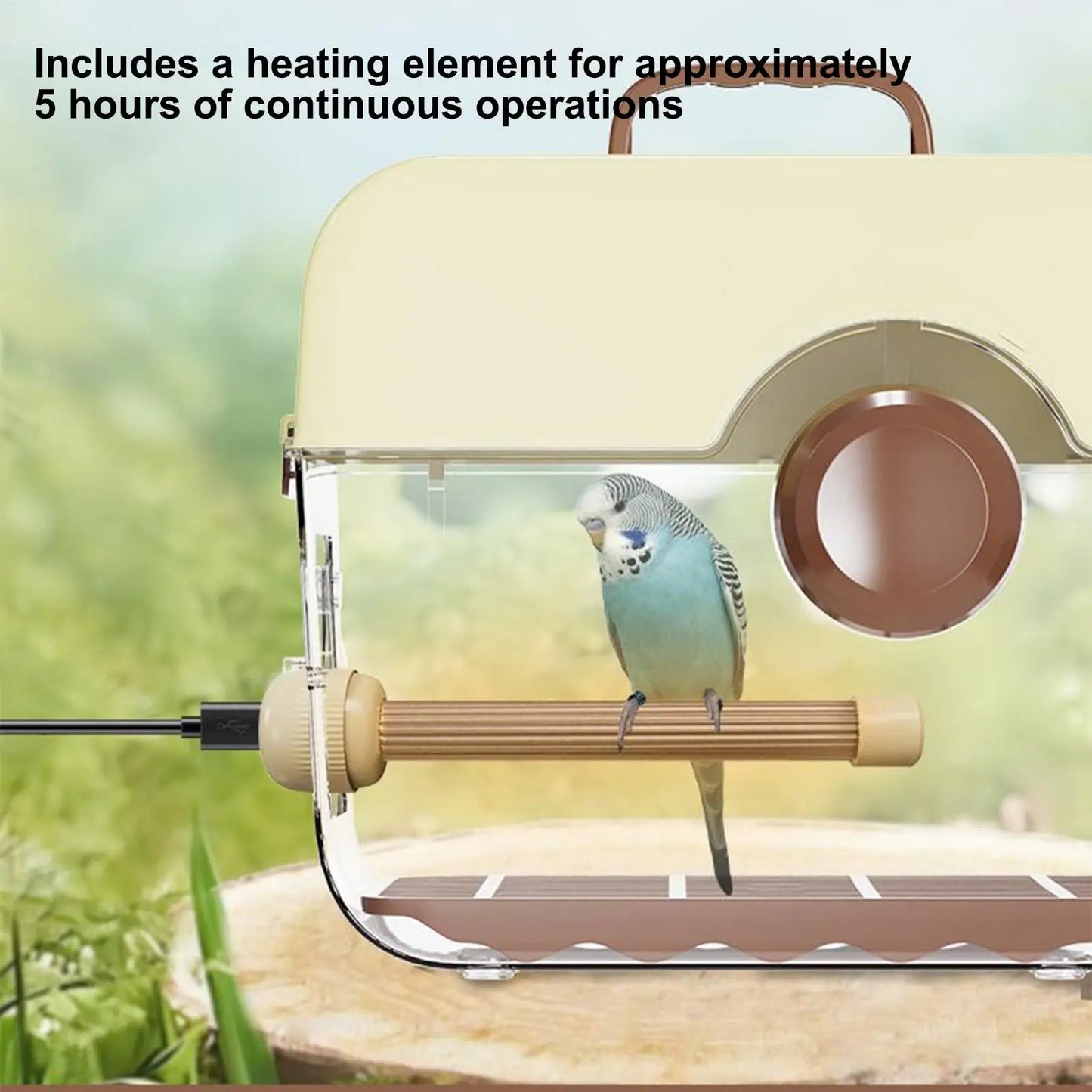 Winter Warm Heated Bird Perch