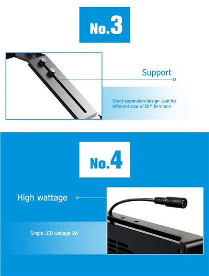 Full Spectrum LED Lamp for Aquarium Fish Tank