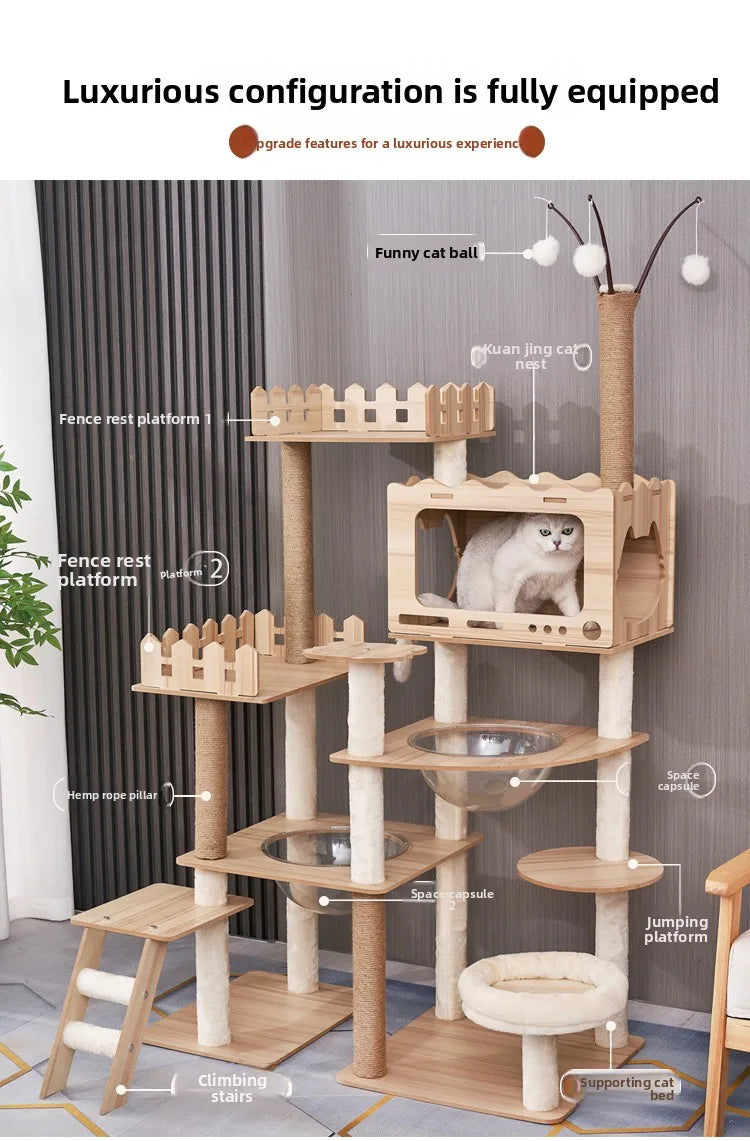 Playground Space Capsule Dual Den for Multi Cat