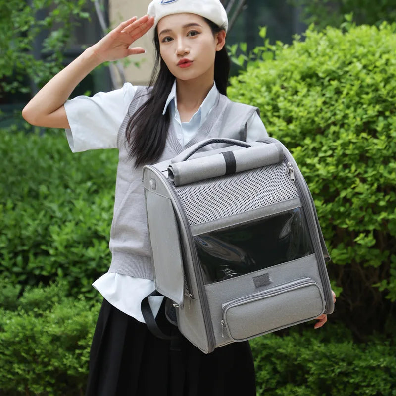 Bird Carrier with Perch and Tray