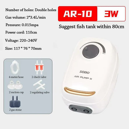 Ultra Silent Aquarium Air Pump