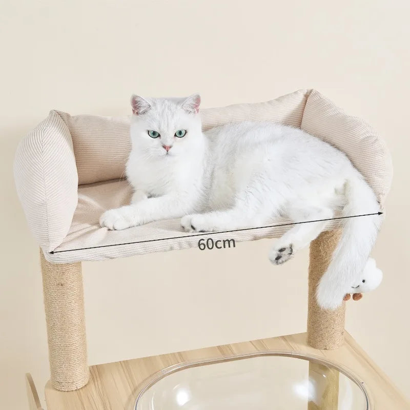 Large Wooden Cat Tree House