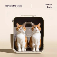New Large Capacity Warm Rolling Pet Carrier, Airline Approved Cat Dog Suitcase, Portable Winter Crate & Backpack for Cats