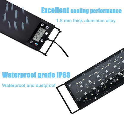 30-60cm Fish Tank 24/7 Full Spectrum Lighting