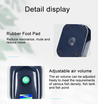 Silent Aquarium Oxygen Air Pump