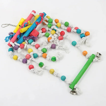 Colorful Wooden Parrot Chew Toys