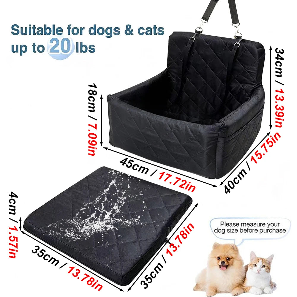 Warm Portable Dog Car Seat