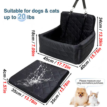 Warm Portable Dog Car Seat