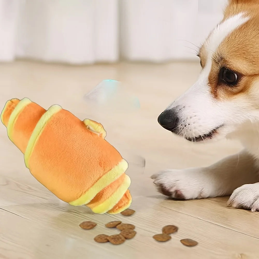 Plush Croissant Dog Toy