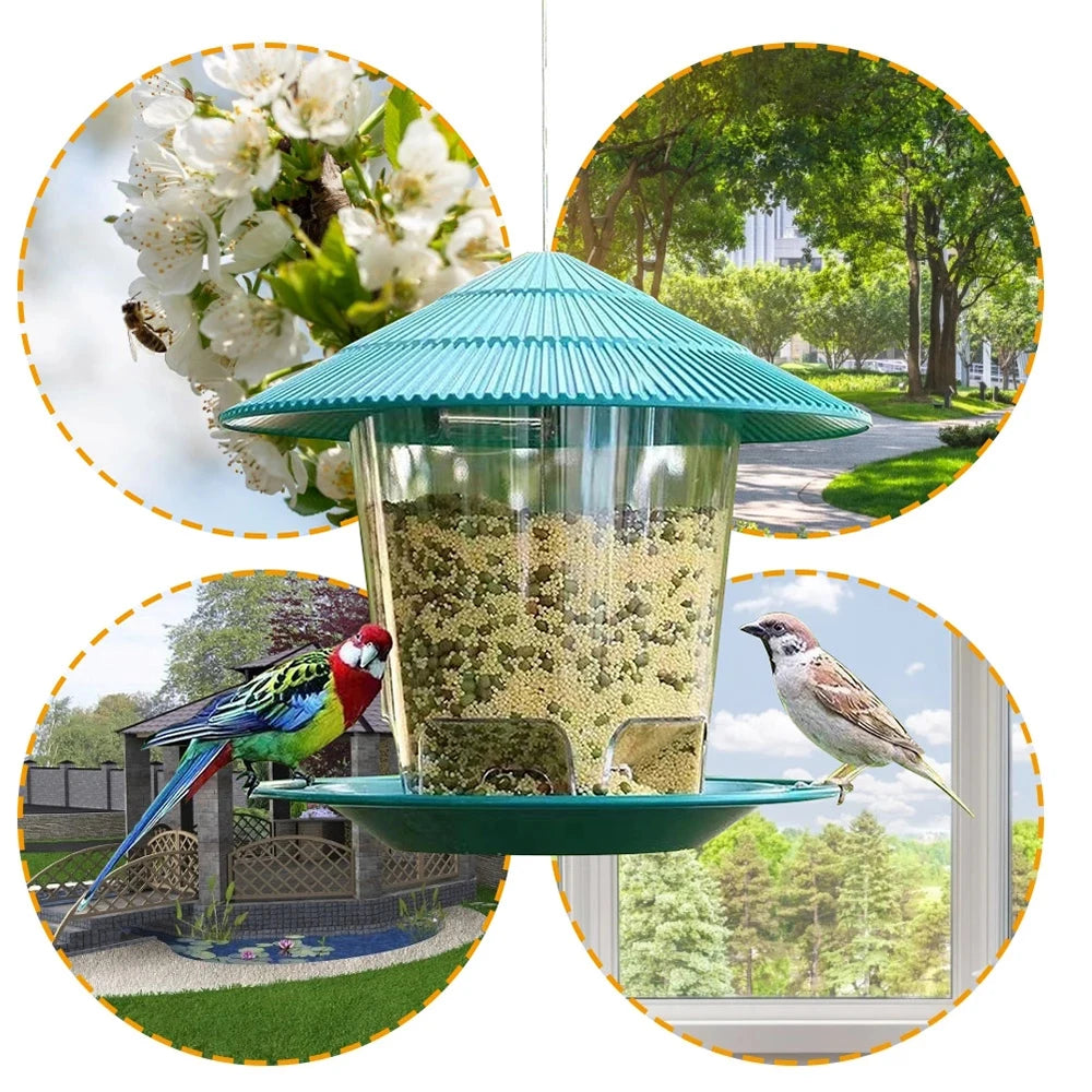 Outdoor Hanging Automatic Bird Feeder