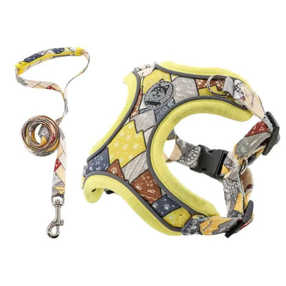 X-Shaped Harness and Leash Set