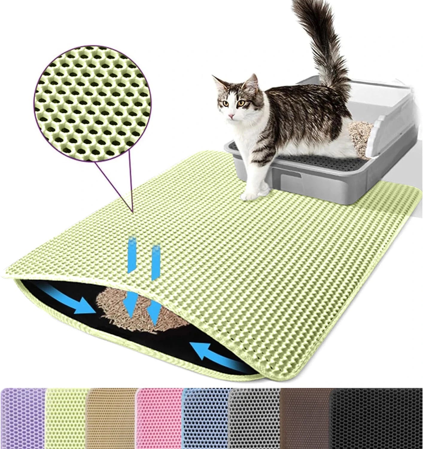 Double Layer Pet Non Slip Big Litter Box