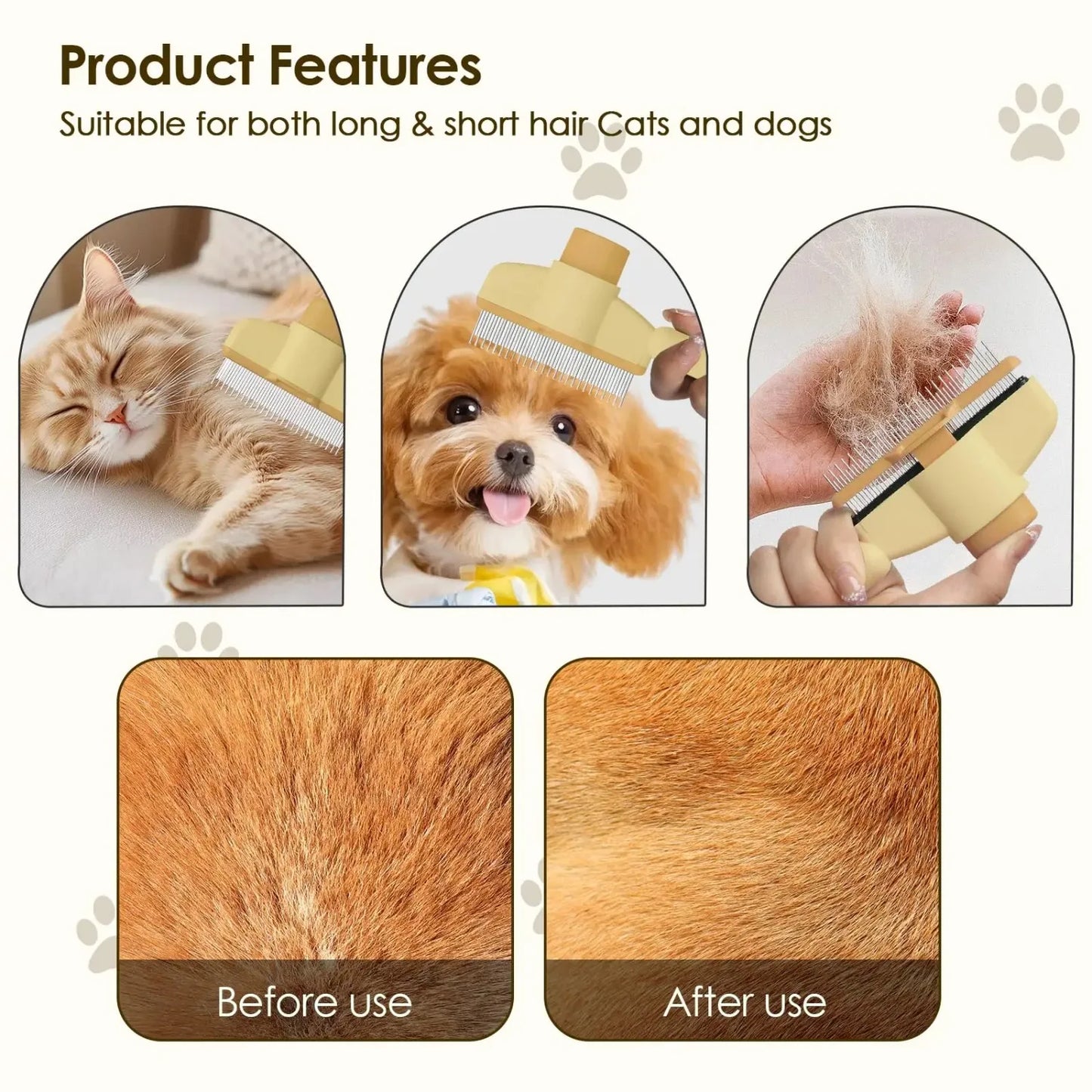 Cat Hair Grooming And Care Comb