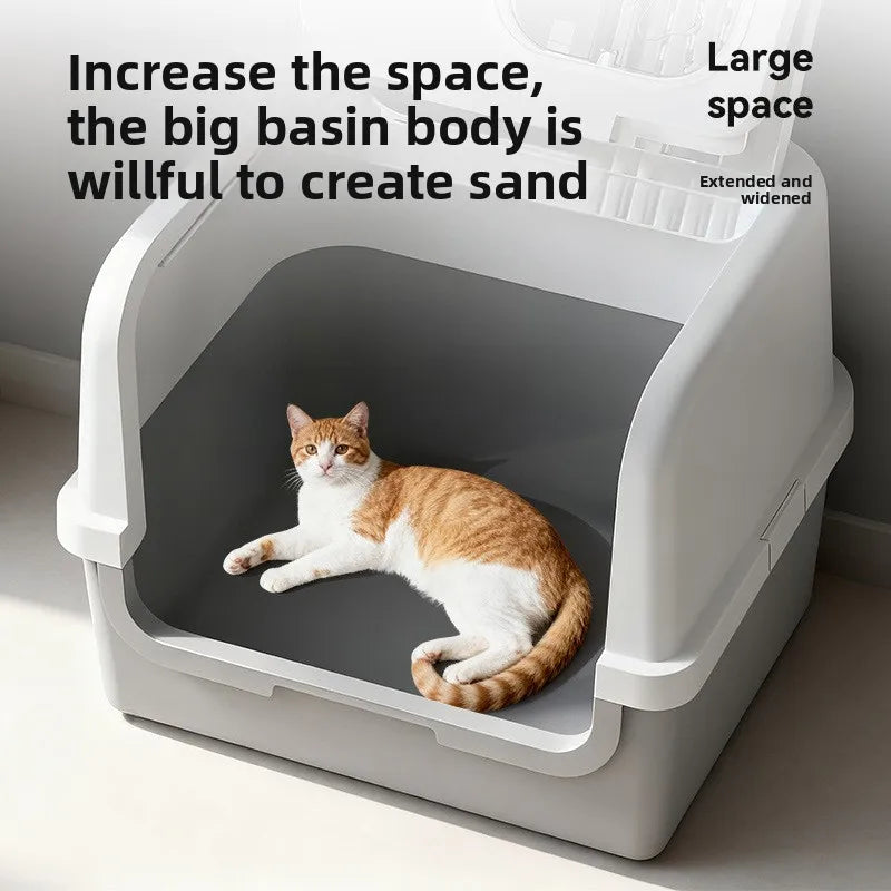 Fully Enclosed Self Cleaning Cat Litter Box