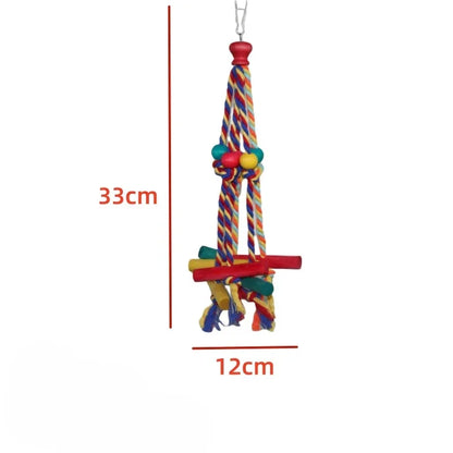 Colorful Wooden Parrot Chew Toys
