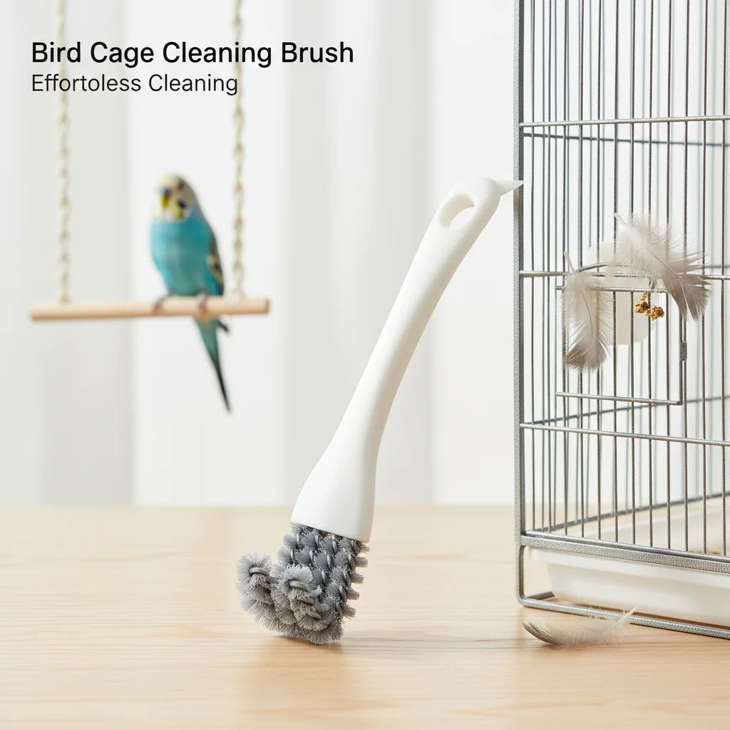 Bird Cage Cleaning Brush Tool