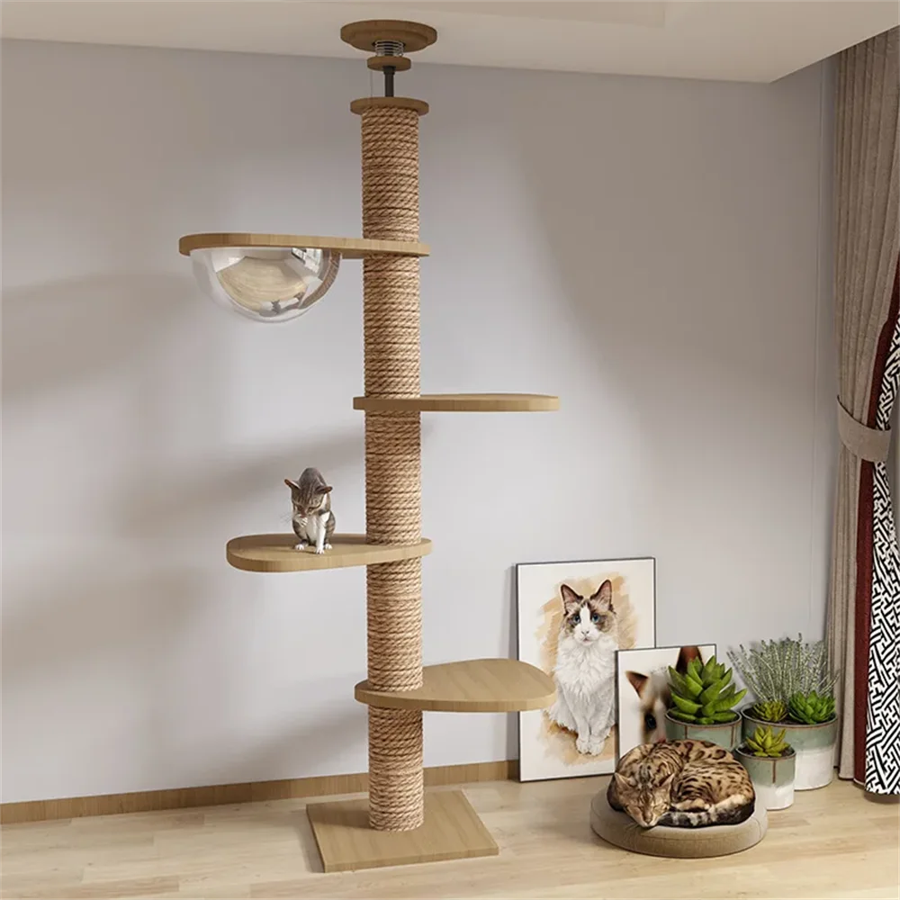 Adjustable Cat Tree House Cat Tower