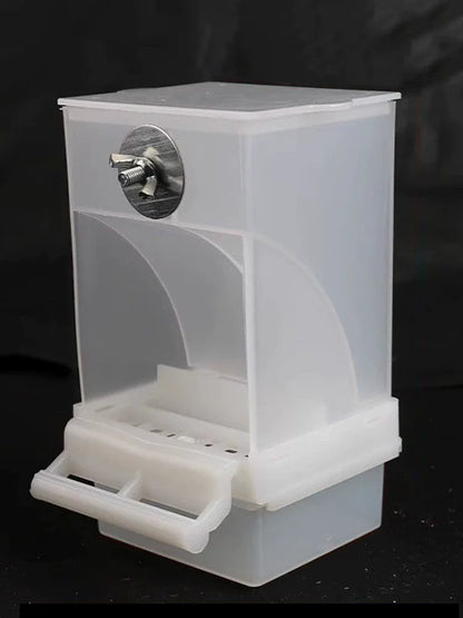 Anti-Spill Transparent Bird Food Box