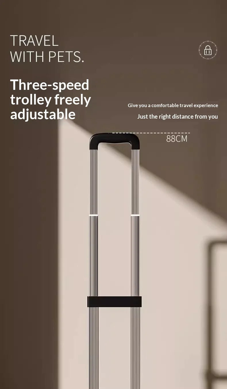 Rolling pet carrier