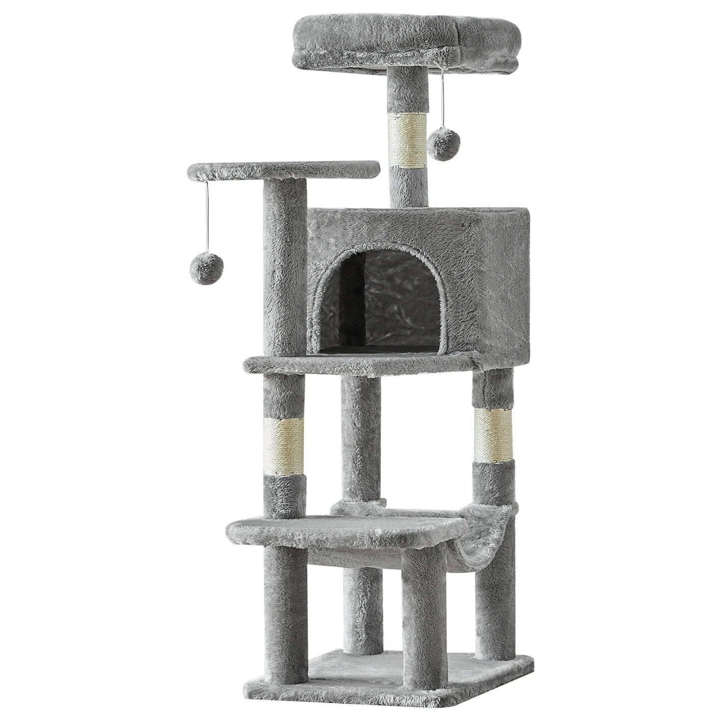 44 Inch Tall Cat Tree Tower for Multiple Cats