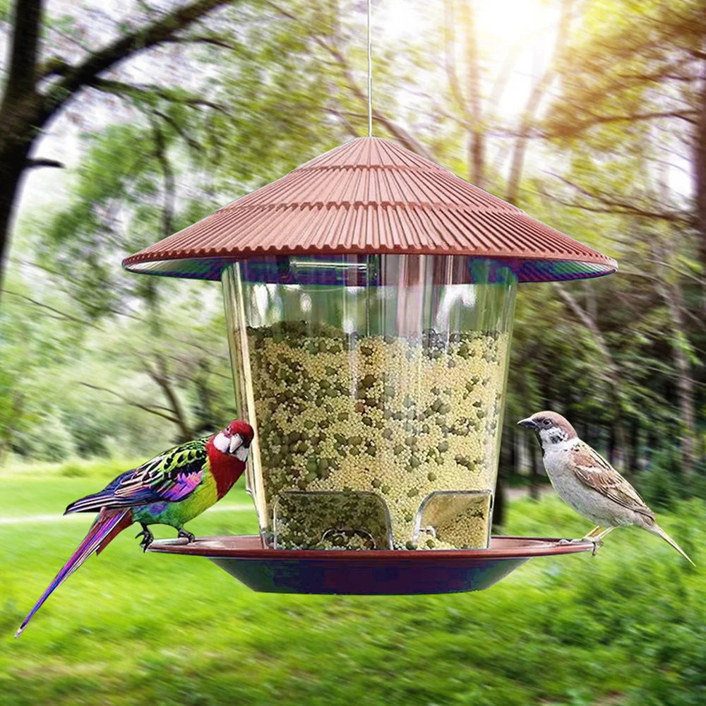 Outdoor Hanging Automatic Bird Feeder