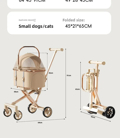 3 in 1 Pet Stroller for 20LBS Dogs