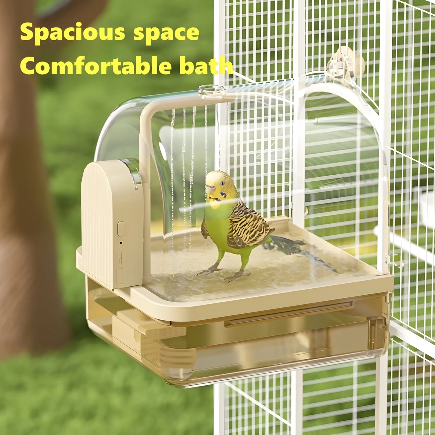 Electric Sensing Water Recycling Bird Bath