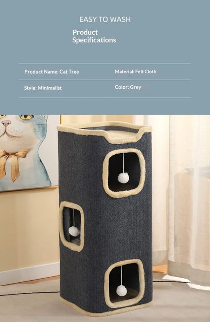 Multi Level Winter Warm Cat Tree