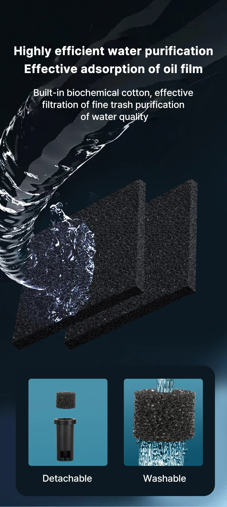 Aquarium Surface Oil Separation Filter