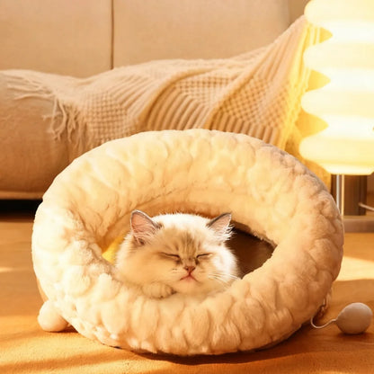 Upgraded Enclosed Cat Bed