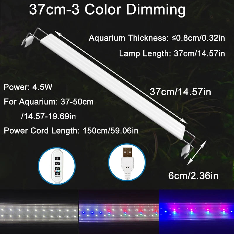USB Fish Tank Clip Light